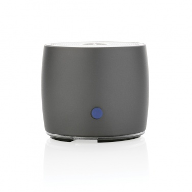 Logo trade corporate gift photo of: Swiss Peak RCS recycled aluminum 3W bass speaker