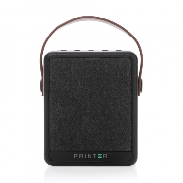 Logo trade corporate gift photo of: Skywave RCS recycled plastic solar speaker 12W