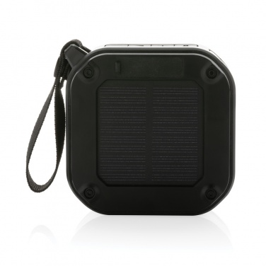 Logo trade promotional items image of: 3W RCS recycled plastic wireless sunwave solar speaker