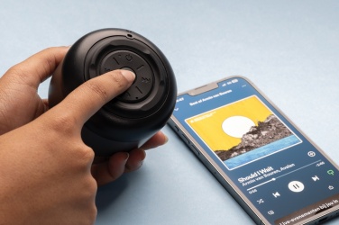 Logo trade promotional merchandise photo of: BeatBuddy recycled plastic 3W speaker