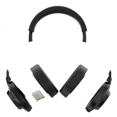 Logotrade promotional merchandise picture of: Irvine RCS recycled and repairable ANC wireless headphone