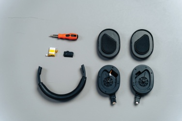 Logotrade promotional merchandise photo of: Irvine RCS recycled and repairable ANC wireless headphone