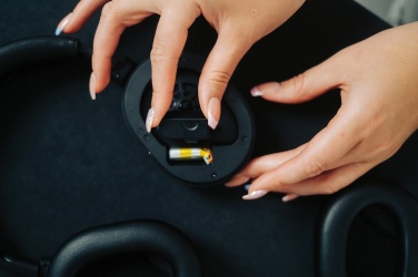 Logotrade advertising product image of: Irvine RCS recycled and repairable ANC wireless headphone