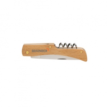 Logotrade promotional merchandise image of: Wooden knife with bottle opener