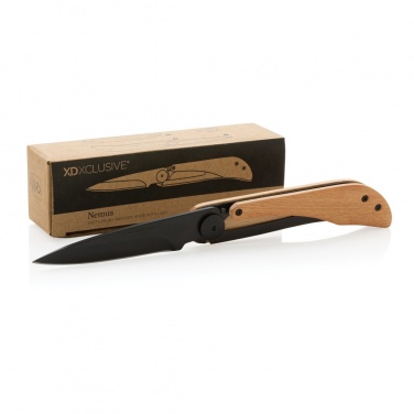 Logo trade promotional product photo of: Nemus Luxury Wooden knife with lock