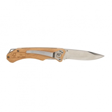 Logo trade corporate gifts picture of: Wooden outdoor knife