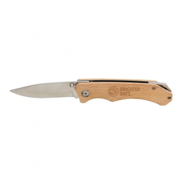 Logo trade business gift photo of: Wooden outdoor knife