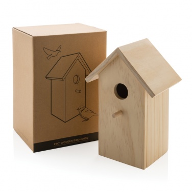 Logotrade promotional item picture of: Wooden birdhouse