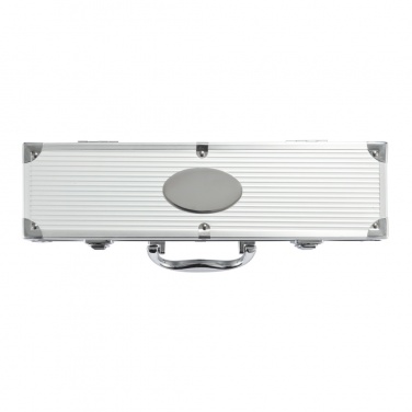 Logo trade promotional merchandise image of: 3 pcs barbecue set in aluminium box