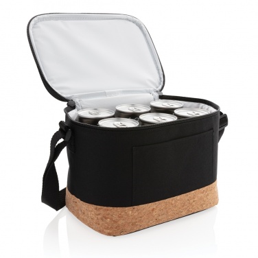 Logo trade promotional gifts image of: Two tone cooler bag with cork detail