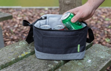 Logo trade promotional giveaway photo of: Duo colour RPET cooler bag