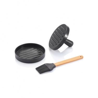 Logotrade business gift image of: BBQ set with hamburger press and brush