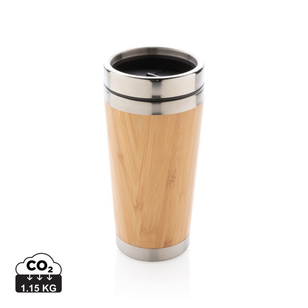 Logo trade business gift photo of: Bamboo tumbler
