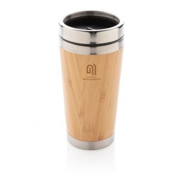 Logo trade promotional items image of: Bamboo tumbler