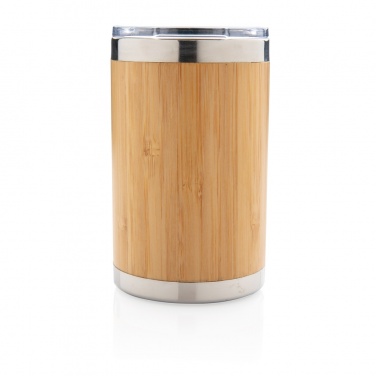 Logo trade promotional giveaways image of: Bamboo coffee to go tumbler