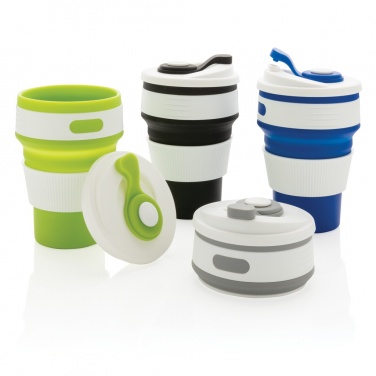 Logo trade promotional merchandise photo of: Foldable silicone cup