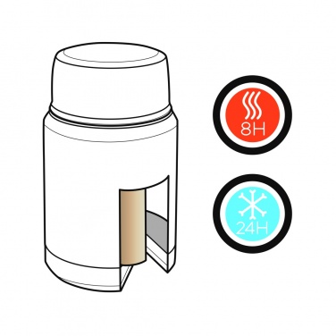 Logo trade promotional giveaways image of: Swiss Peak Elite copper vacuum food container