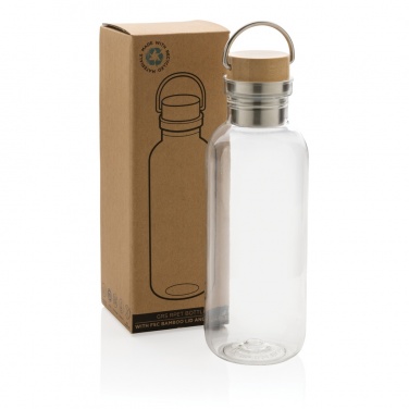 Logotrade promotional product image of: RCS RPET bottle with bamboo lid and handle