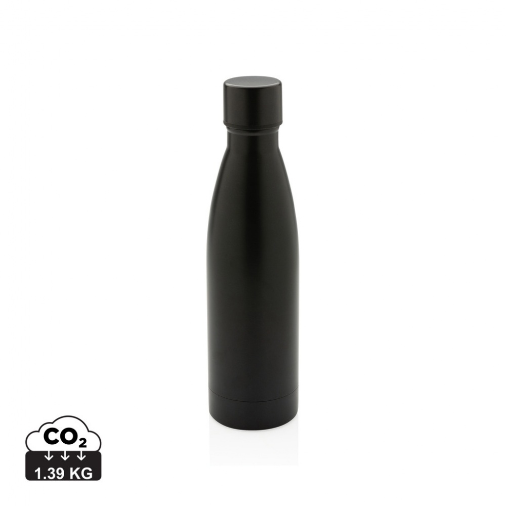 Logo trade corporate gifts image of: RCS Recycled stainless steel solid vacuum bottle