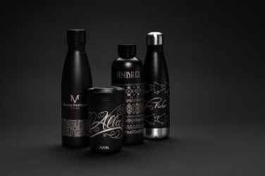 Logo trade promotional giveaway photo of: RCS Recycled stainless steel solid vacuum bottle