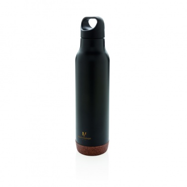 Logo trade corporate gifts image of: Cork leakproof vacuum flask