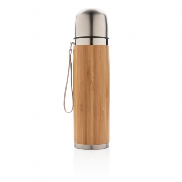Logotrade promotional product picture of: Bamboo vacuum travel flask