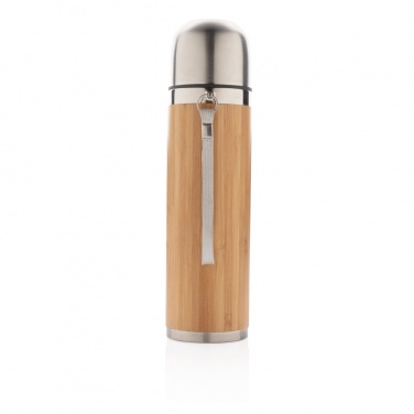 Logotrade promotional gift image of: Bamboo vacuum travel flask
