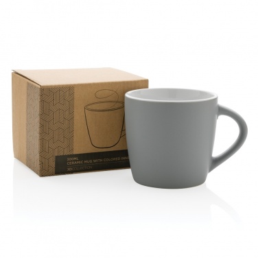 Logo trade promotional gifts picture of: Ceramic mug with coloured inner 300ml