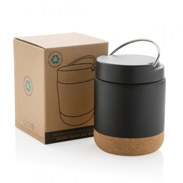 Logo trade promotional items image of: Savory RCS certified recycled stainless steel foodflask