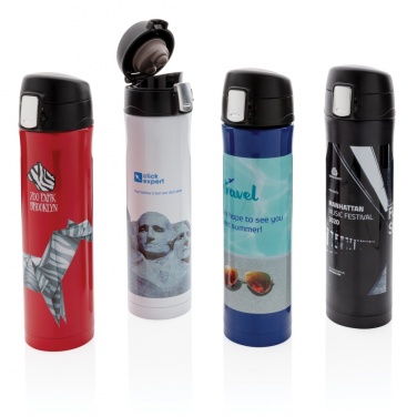 Logotrade promotional product picture of: RCS Re-steel easy lock vacuum flask