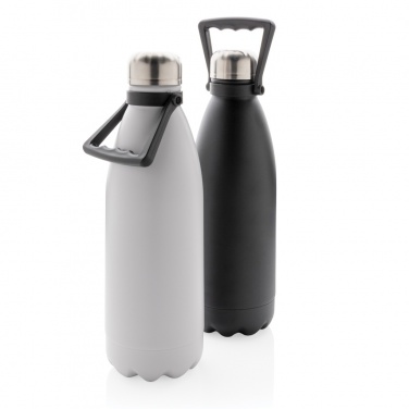 Logotrade promotional item image of: RCS Recycled stainless steel large vacuum bottle 1.5L