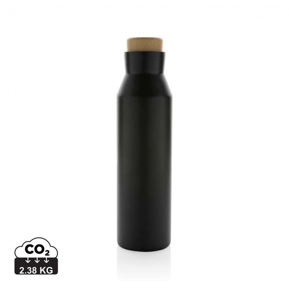 Logo trade promotional items image of: Gaia RCS certified recycled stainless steel vacuum bottle