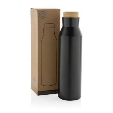 Logo trade promotional giveaway photo of: Gaia RCS certified recycled stainless steel vacuum bottle