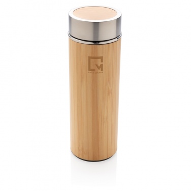 Logotrade corporate gift picture of: Leak proof bamboo vacuum bottle