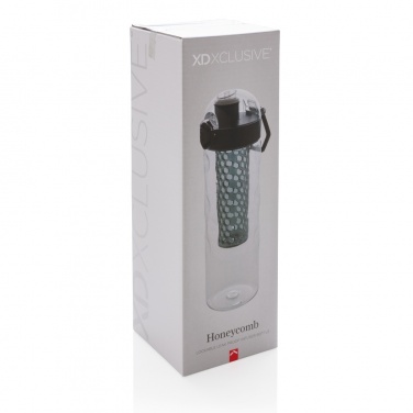 Logo trade promotional giveaways image of: Honeycomb lockable leak proof infuser bottle