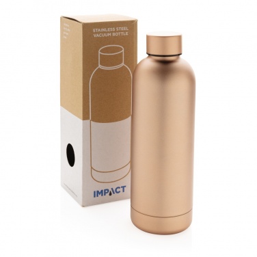 Logo trade promotional giveaways image of: Impact stainless steel double wall vacuum bottle