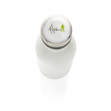 Logo trade promotional giveaway photo of: Deluxe stainless steel water bottle