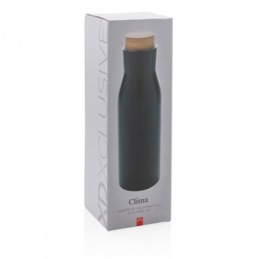 Logo trade advertising products image of: Clima leakproof vacuum bottle with steel lid
