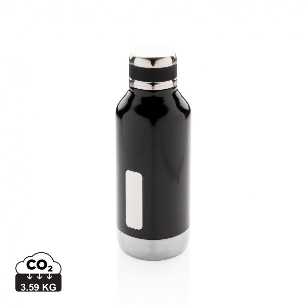 Logo trade promotional gift photo of: Leak proof vacuum bottle with logo plate