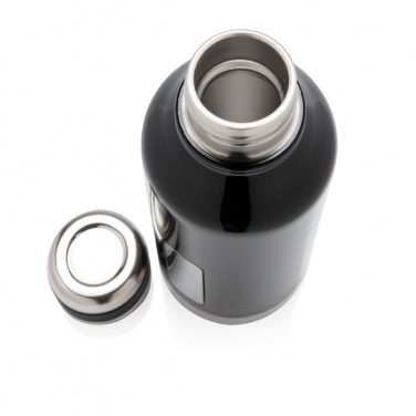 Logo trade promotional gifts picture of: Leak proof vacuum bottle with logo plate