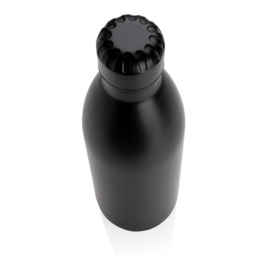 Logo trade advertising products image of: Solid colour vacuum stainless steel bottle 1L