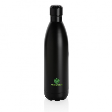 Logo trade corporate gift photo of: Solid colour vacuum stainless steel bottle 1L