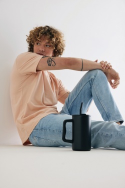 Logo trade promotional products image of: Cube RCS certified recycled steel mug 800ml