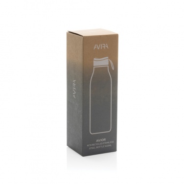 Logo trade promotional giveaways image of: Avira Avior RCS Re-steel bottle 500 ML