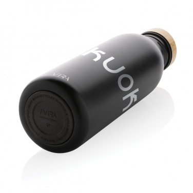 Logo trade promotional products picture of: Avira Alcor RCS Re-steel single wall water bottle 600 ML