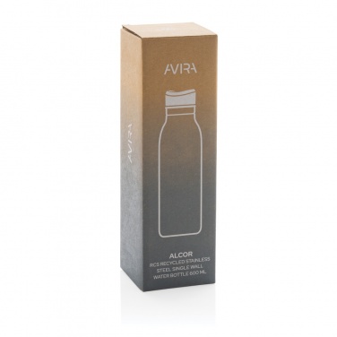 Logotrade promotional merchandise picture of: Avira Alcor RCS Re-steel single wall water bottle 600 ML