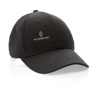 Logo trade promotional merchandise picture of: Impact 6 panel 280gr Recycled cotton cap with AWARE™ tracer