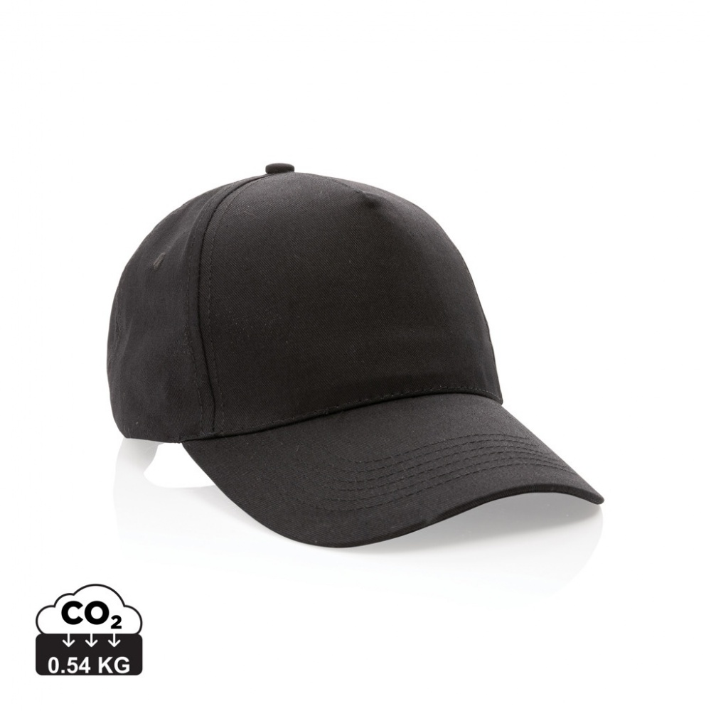 Logo trade advertising products image of: Impact 5 panel 190gr Recycled cotton cap with AWARE™ tracer