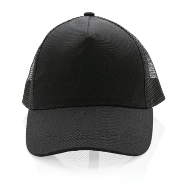 Logo trade corporate gifts picture of: Impact AWARE™ Brushed rcotton 5 panel trucker cap 190gr