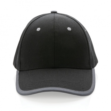 Logotrade business gift image of: Impact AWARE™ Brushed rcotton 6 panel contrast cap 280gr